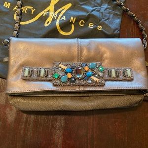 Vintage Mary Frances clutch with adjustable strap